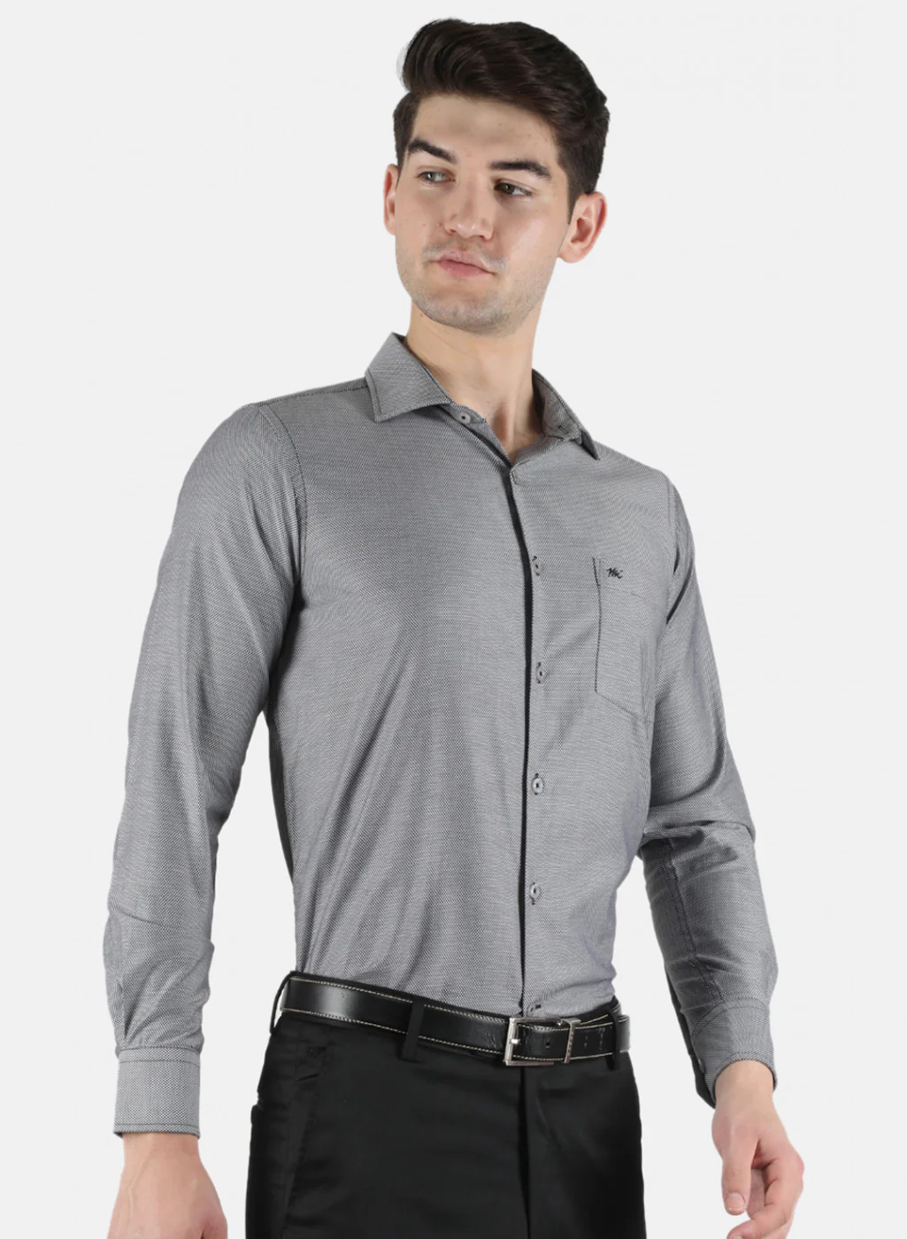 Men Black Printed Shirt - Image 6
