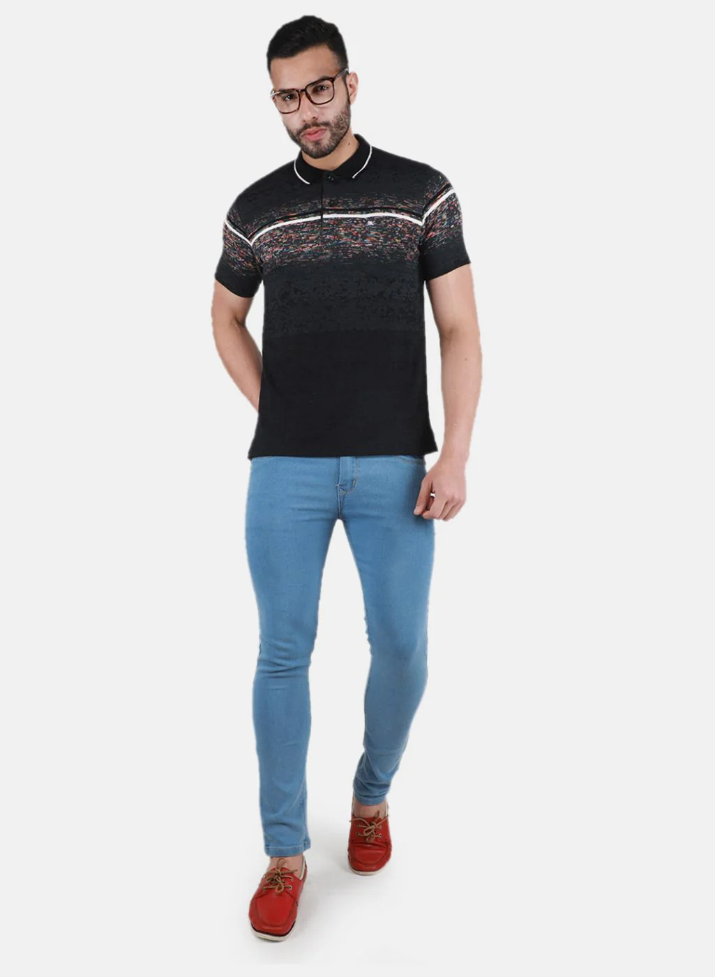 Men Black Printed T-Shirt - Image 4
