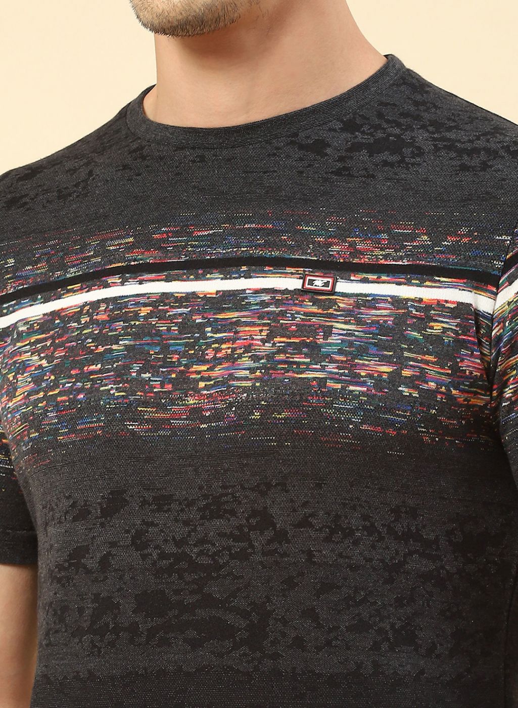 Men Black Printed T-Shirt - Image 6