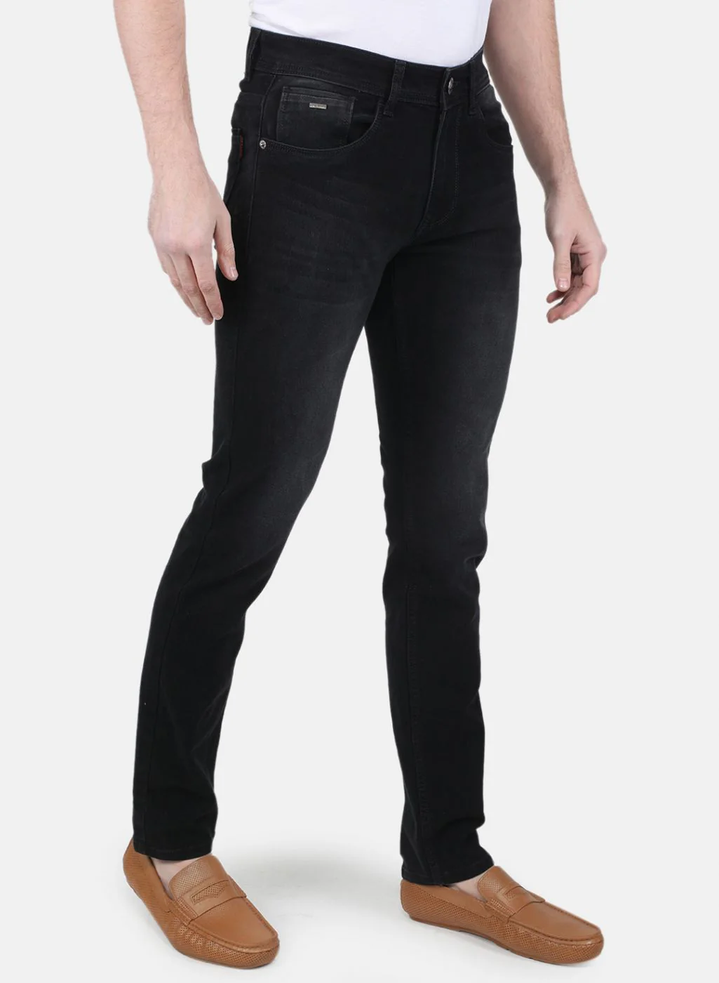 Men Black Regular Fit Denim - Image 6