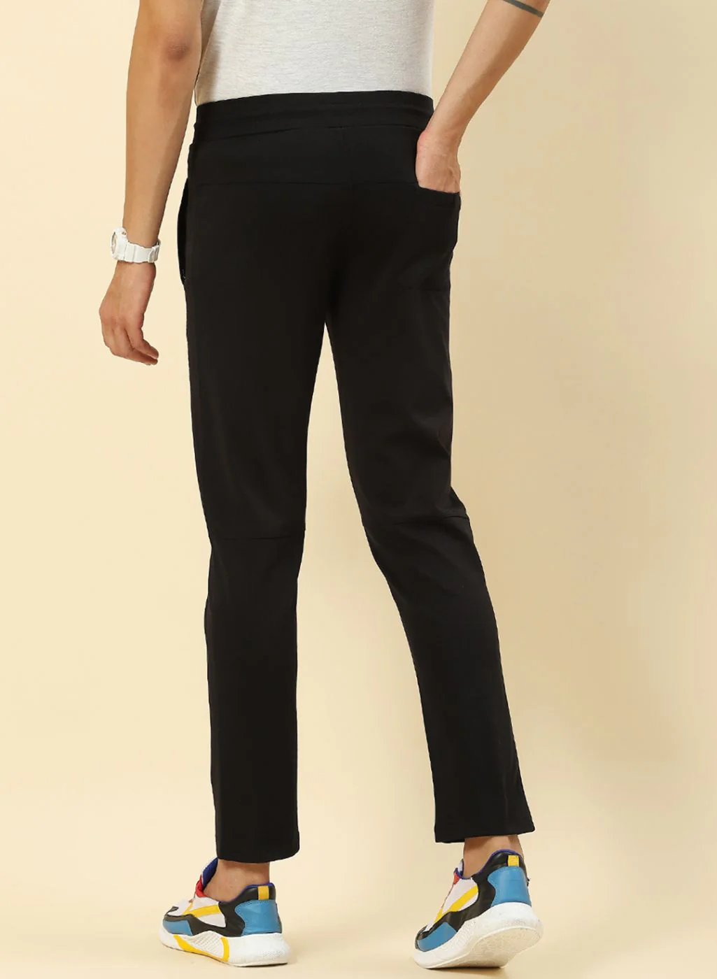 Men Black Regular Fit Lower - Image 5