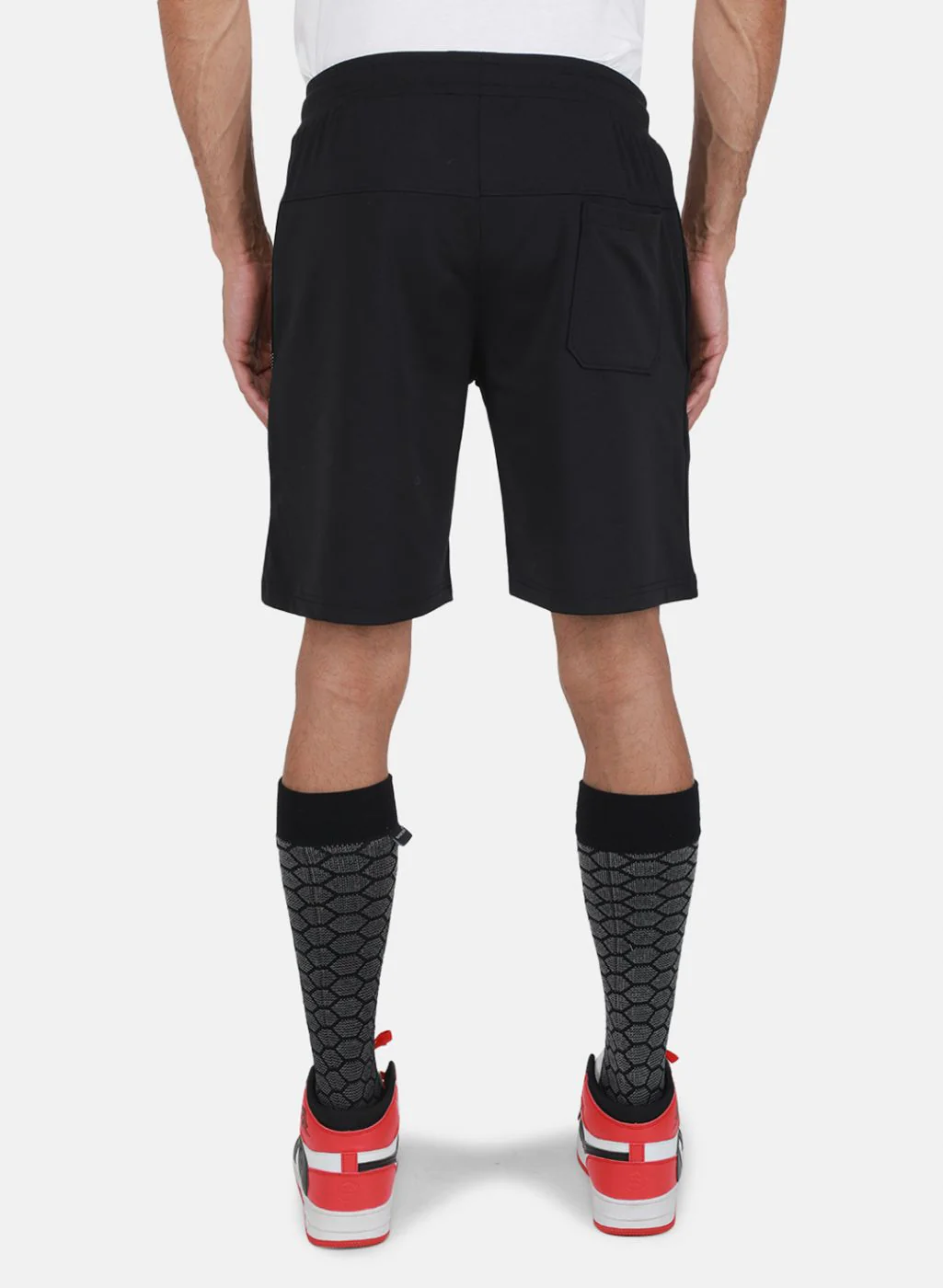Men Black Solid Bermuda - Image 3