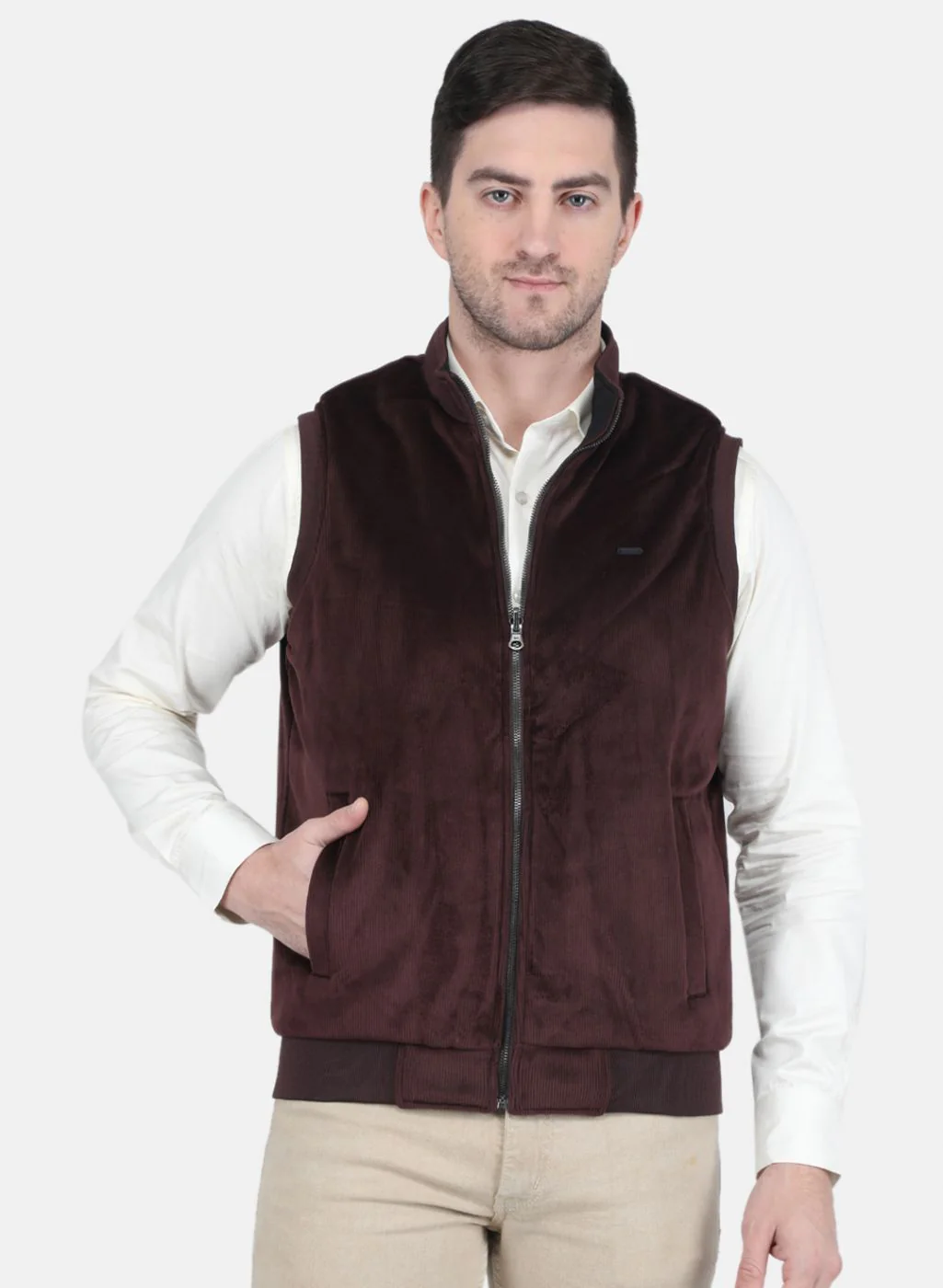 Men Black Solid Jacket - Image 7