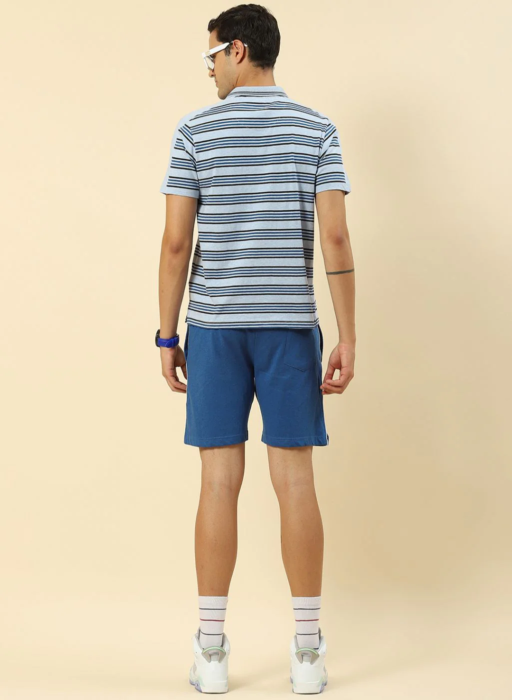 Men Blue Printed Combo Set - Image 5
