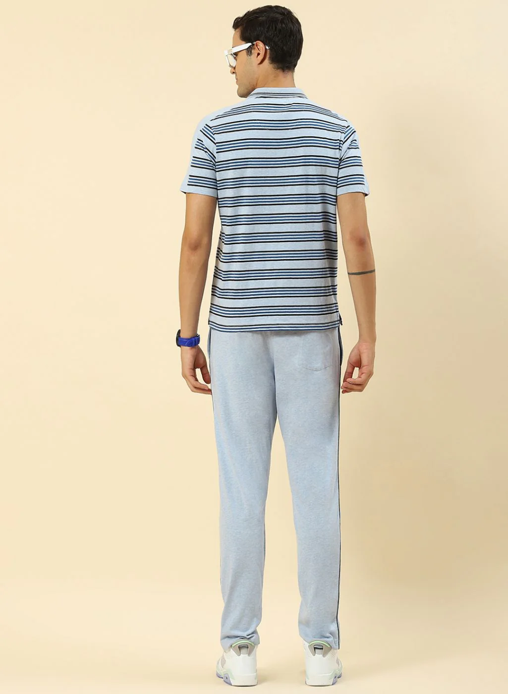 Men Blue Printed Combo Set - Image 7