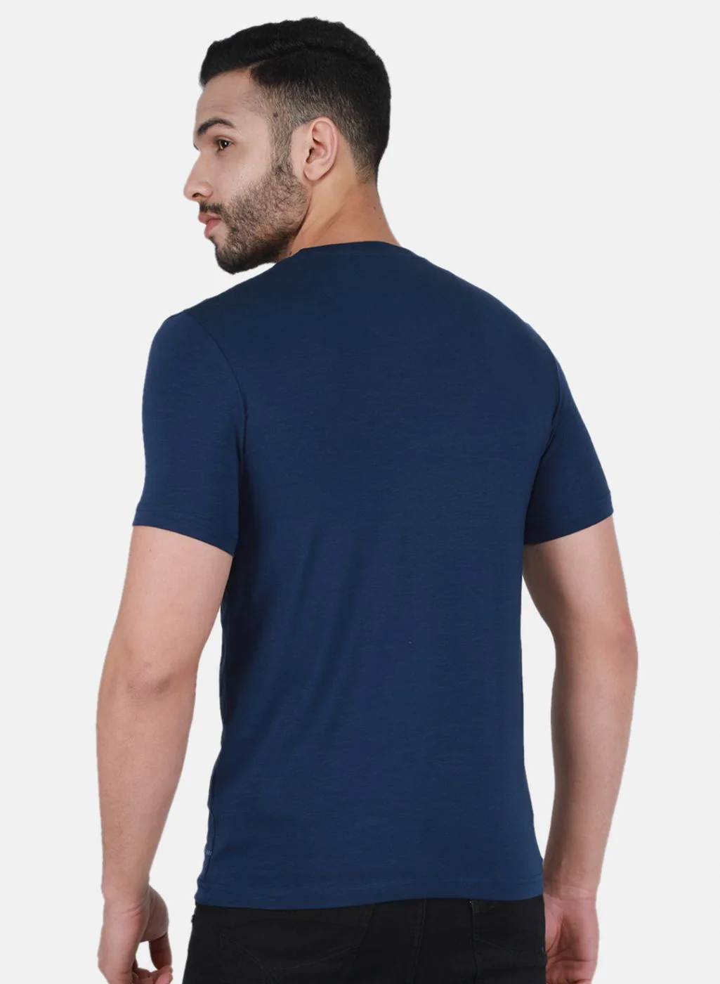 Men Blue Printed T-Shirt - Image 3
