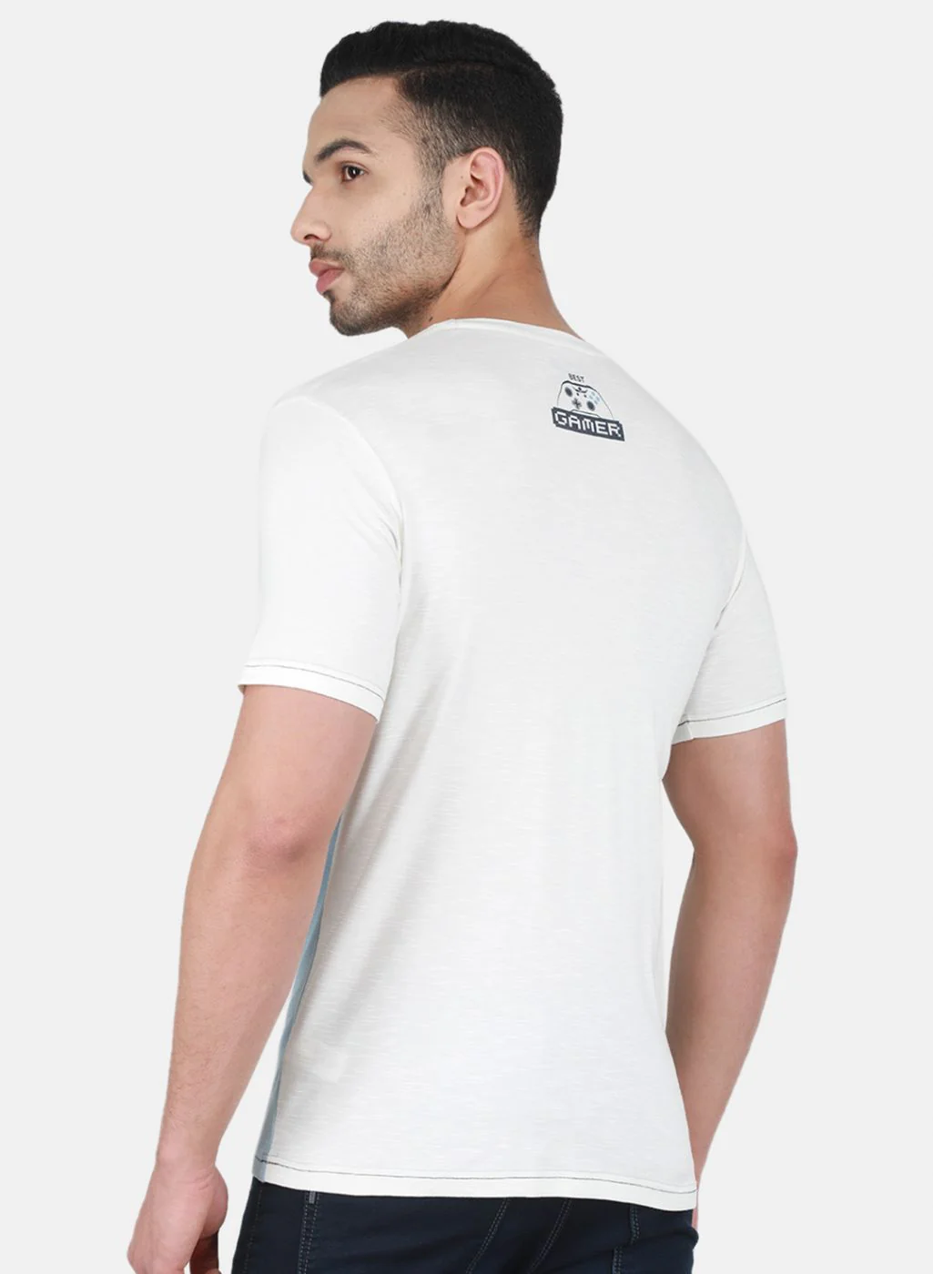 Men Blue Printed T-Shirt - Image 3