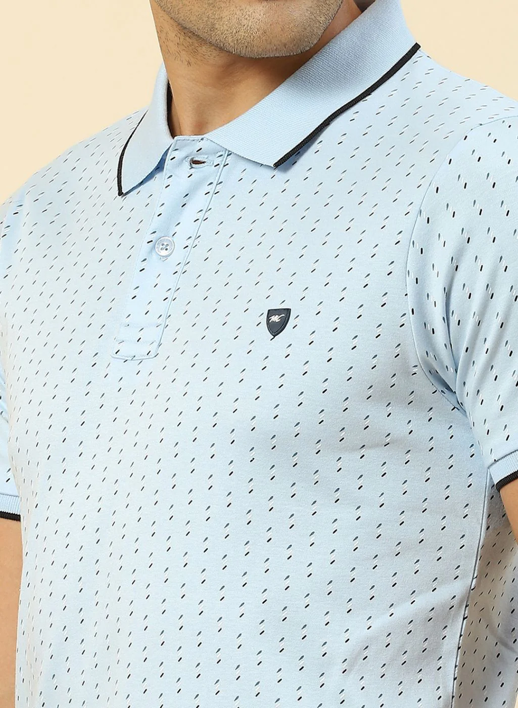 Men Blue Printed T-Shirt - Image 6