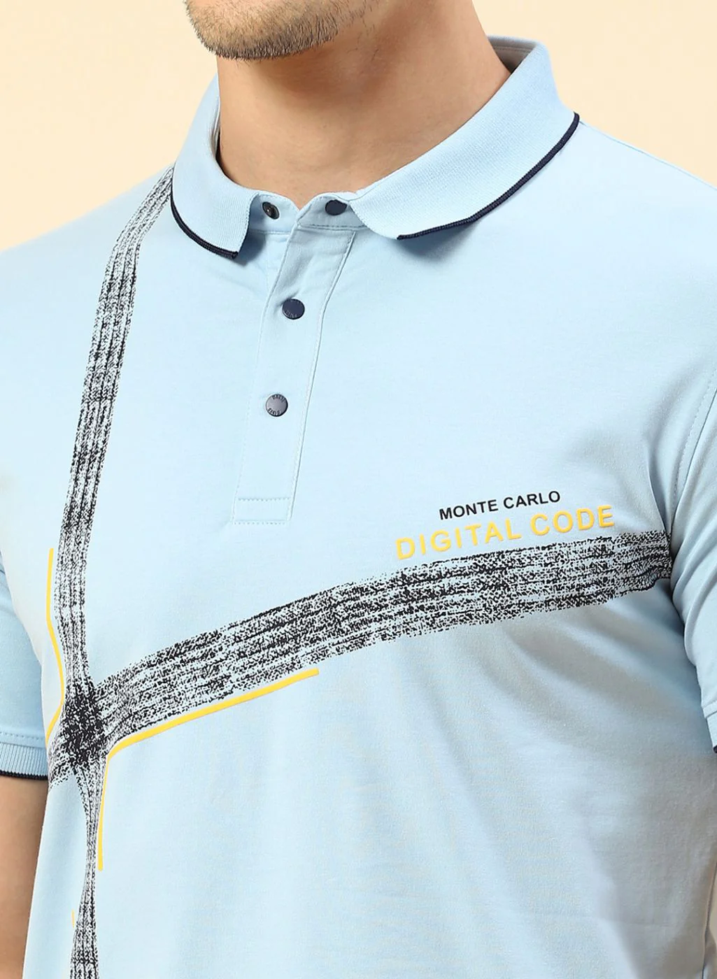 Men Blue Printed T-Shirt - Image 6