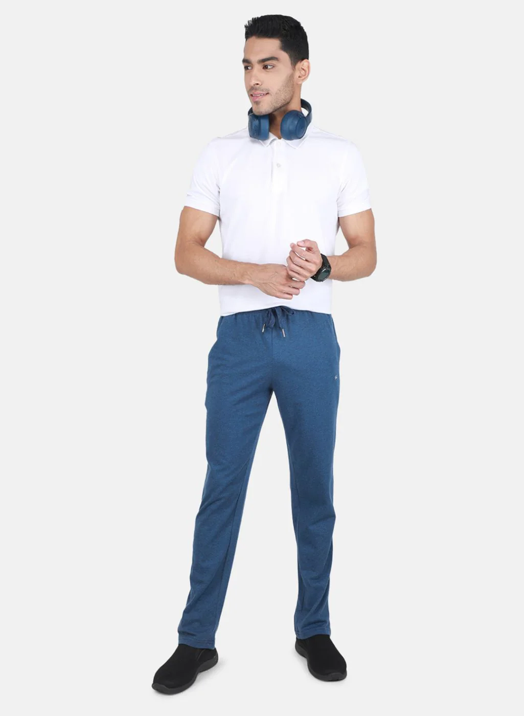 Men Blue Regular Fit Lower - Image 4
