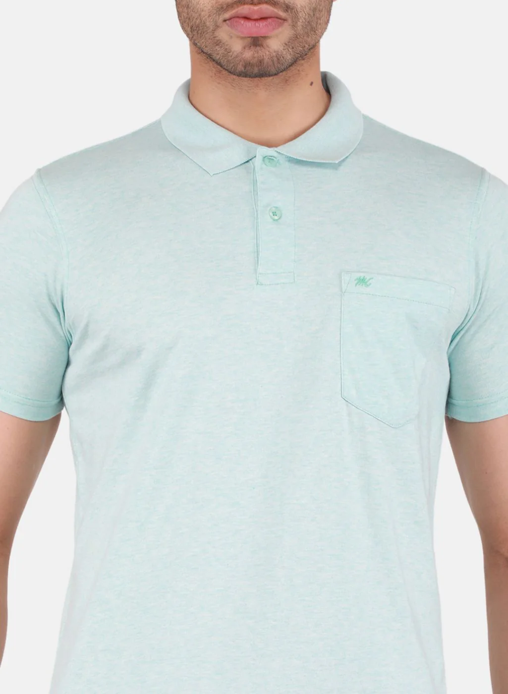 Men Blue Solid T-Shirt - Image 5