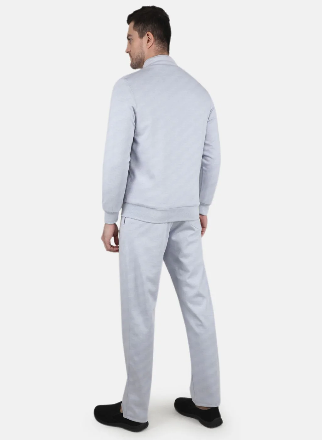 Men Blue Solid Tracksuit - Image 3