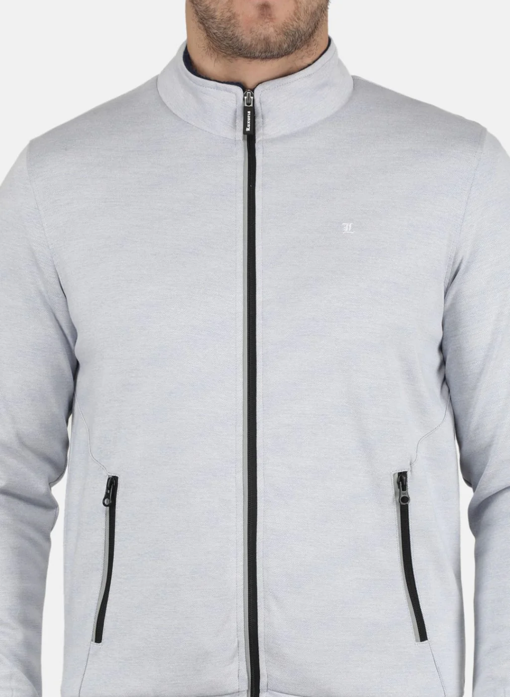 Men Blue Solid Tracksuit - Image 5
