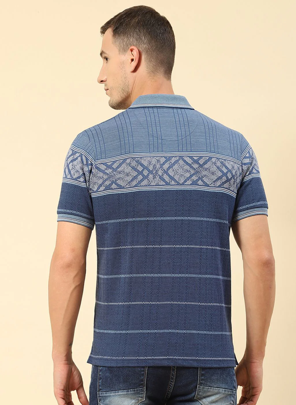 Men Denim Printed T-Shirt - Image 5