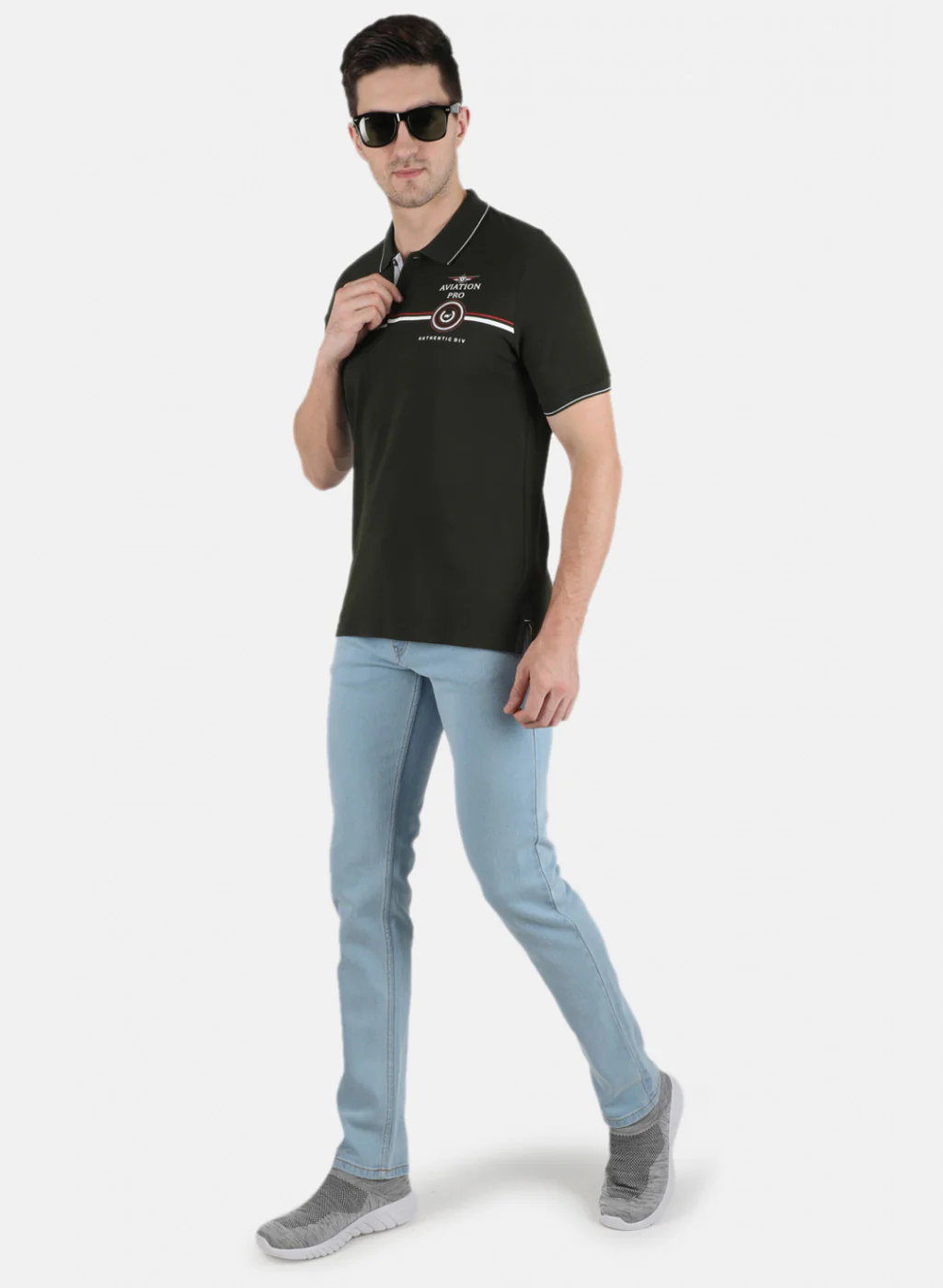Men Green Printed T-Shirt - Image 3