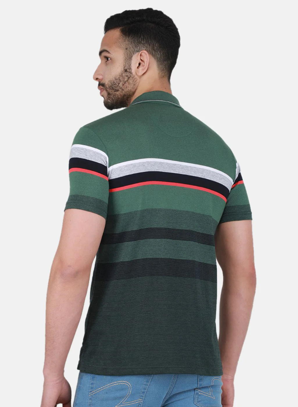 Men Green Printed T-Shirt - Image 3