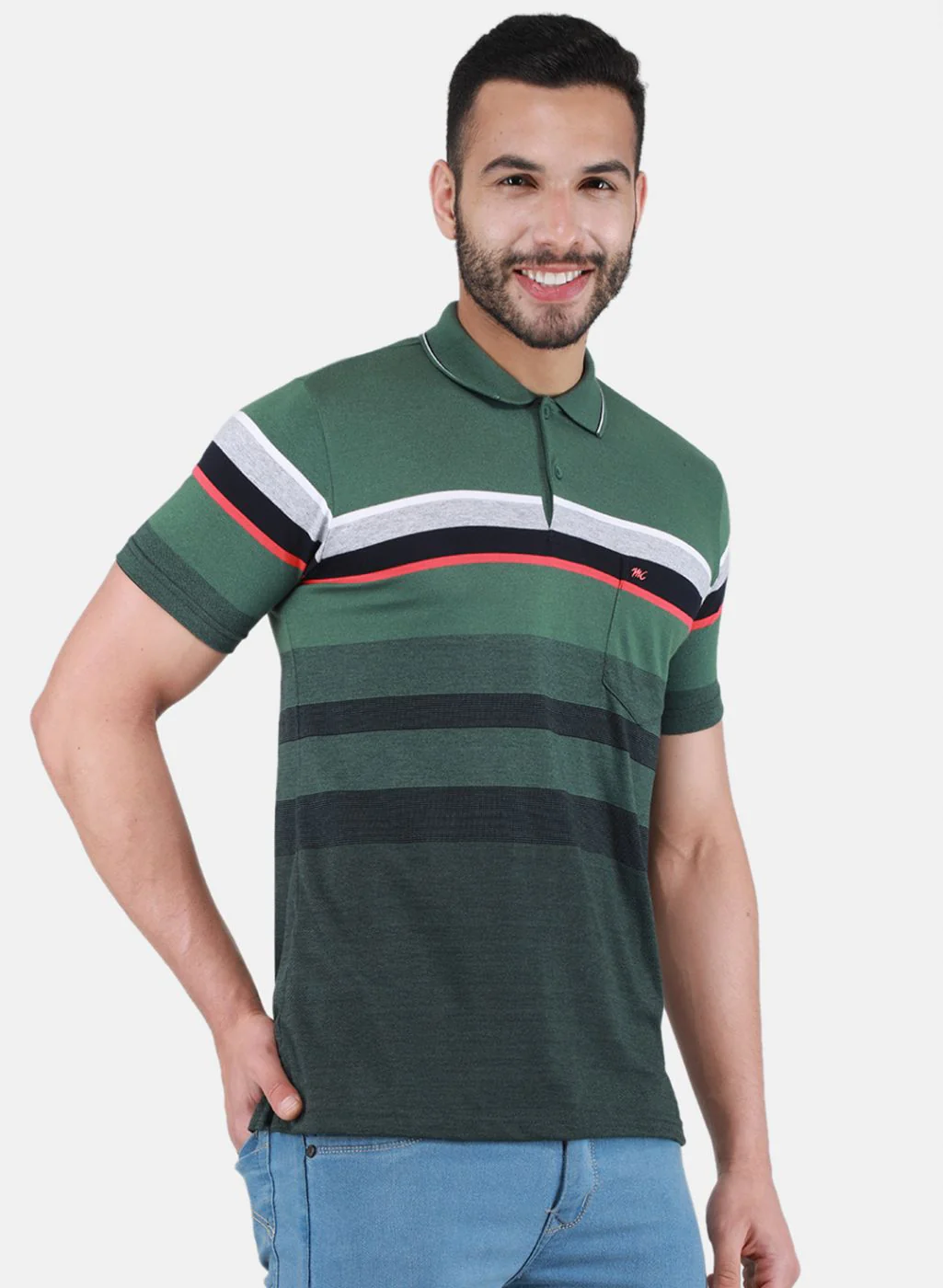 Men Green Printed T-Shirt - Image 6