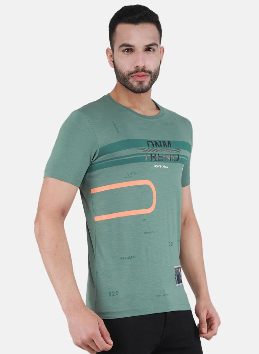 Men Green Printed T-Shirt - Image 6