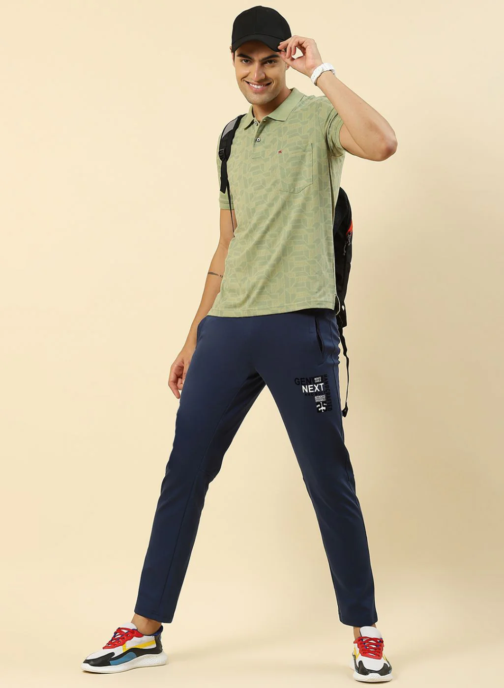 Men Green Printed T-Shirt - Image 5