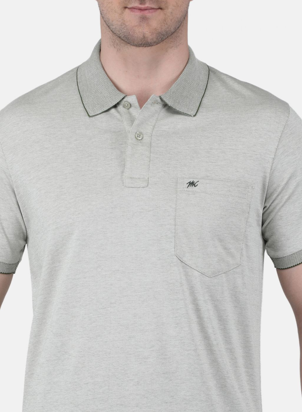 Men Green Solid T-Shirt - Image 5