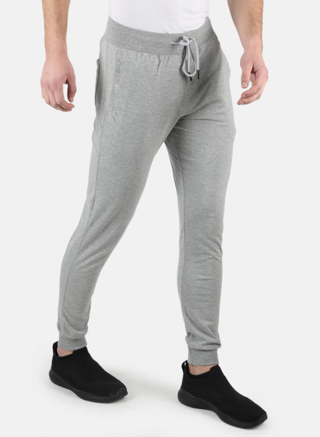 Men Grey Plain Lower - Image 6