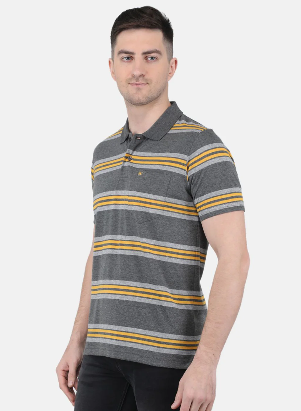Men Grey Printed T-Shirt - Image 2