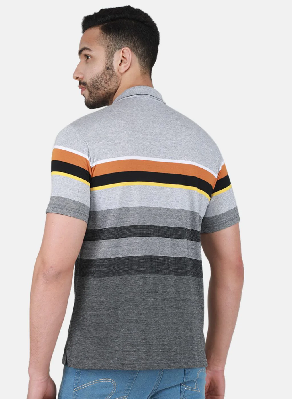 Men Grey Printed T-Shirt - Image 3
