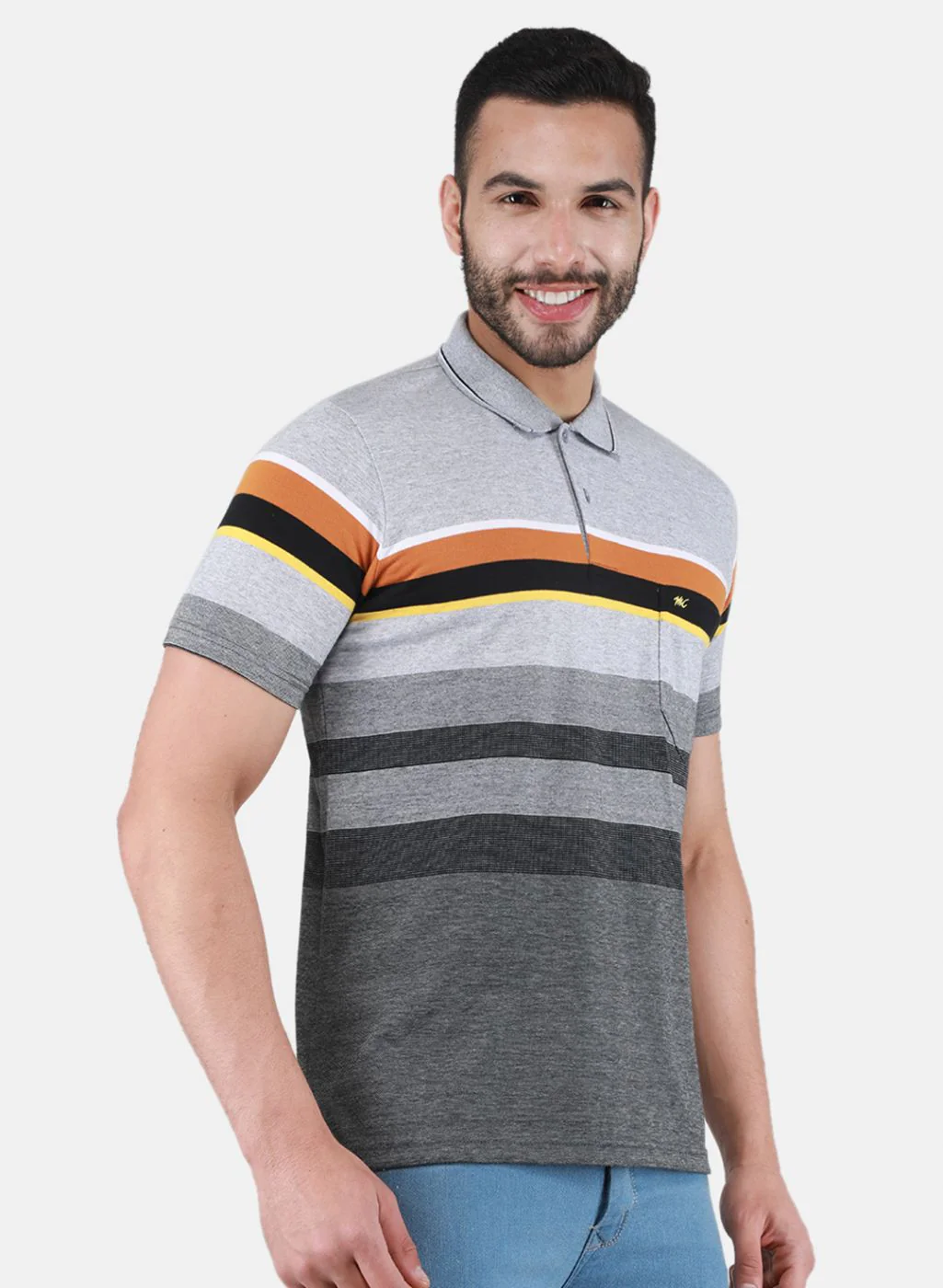 Men Grey Printed T-Shirt - Image 6