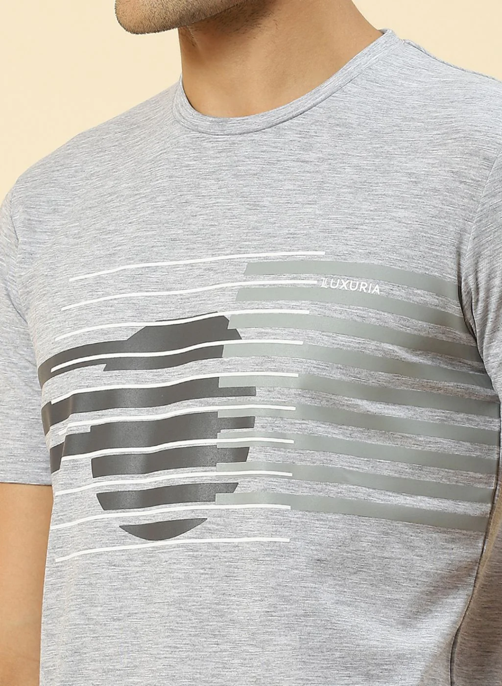 Men Grey Printed T-Shirt - Image 6