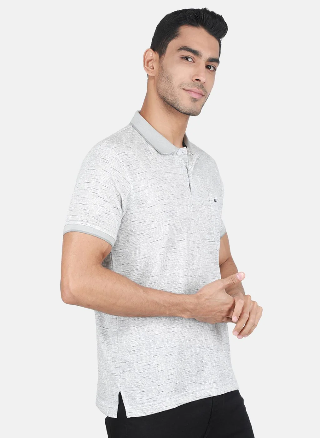 Men Grey Printed T-Shirt - Image 6
