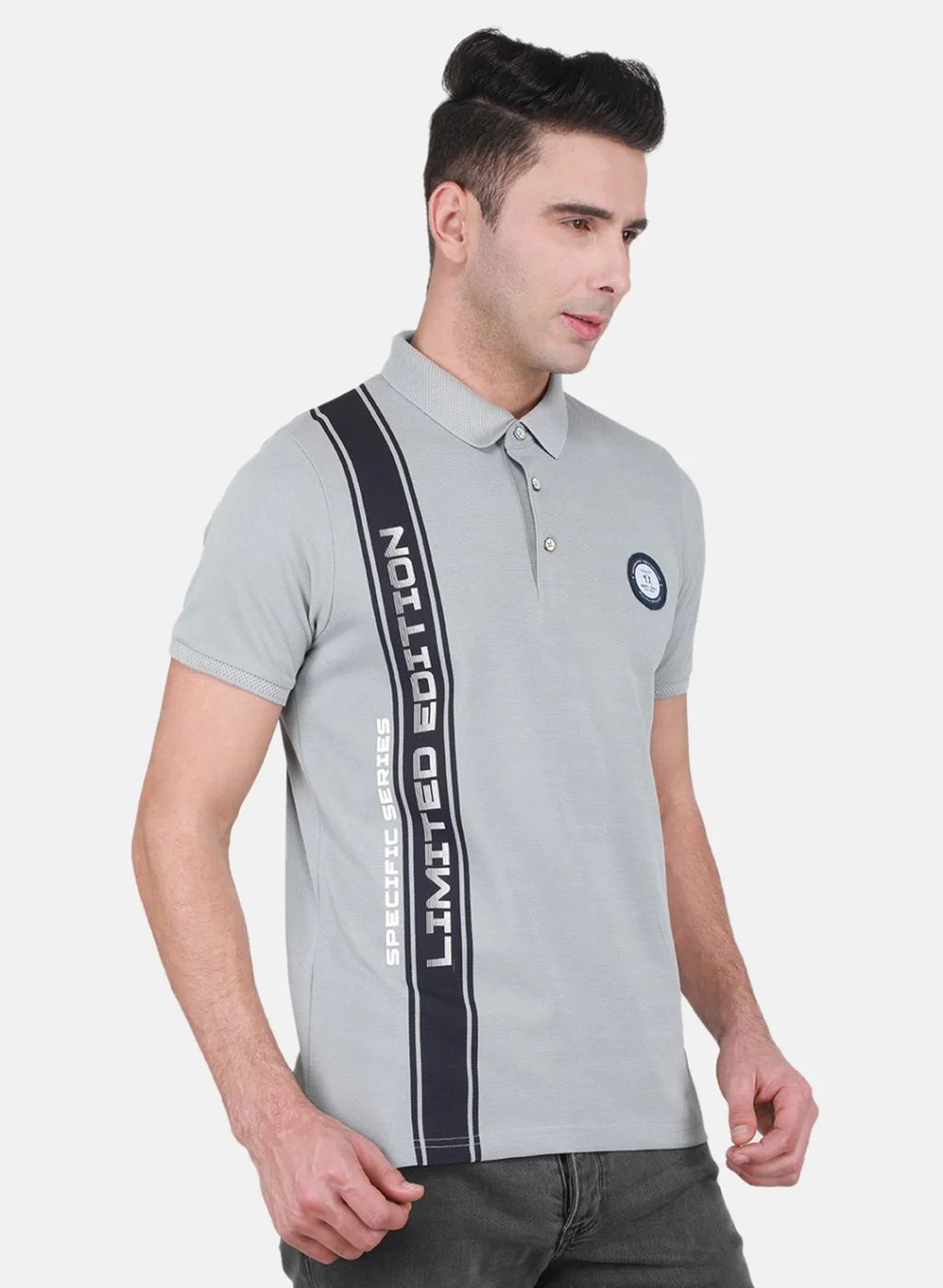 Men Grey Printed T-Shirt - Image 6