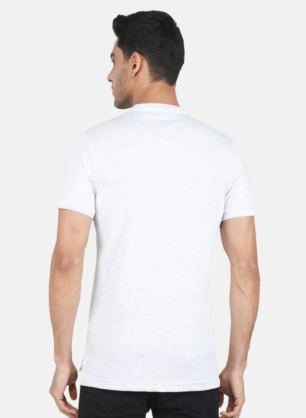 Men Grey Printed T-Shirt - Image 3
