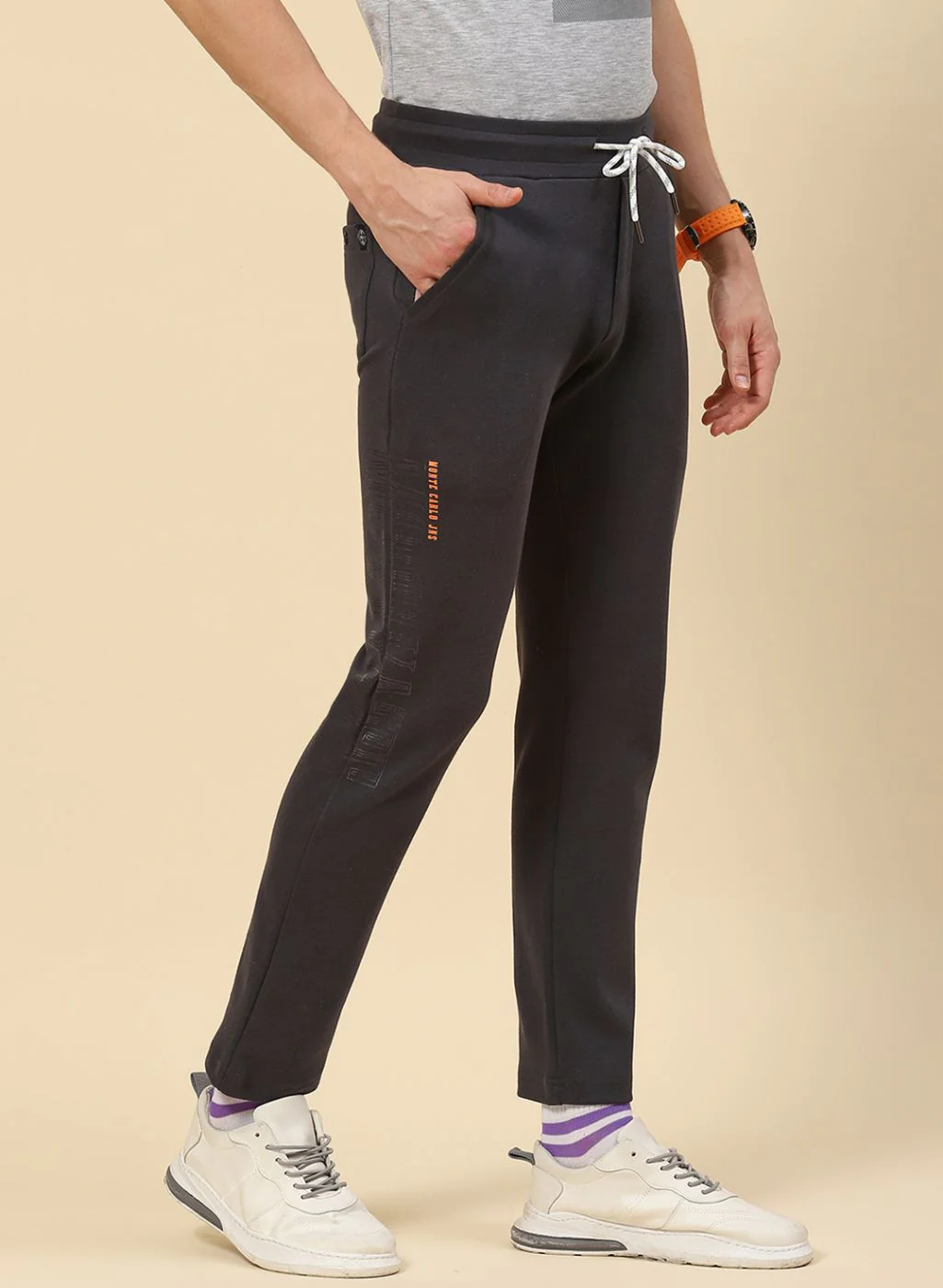 Men Grey Regular Fit Lower - Image 4