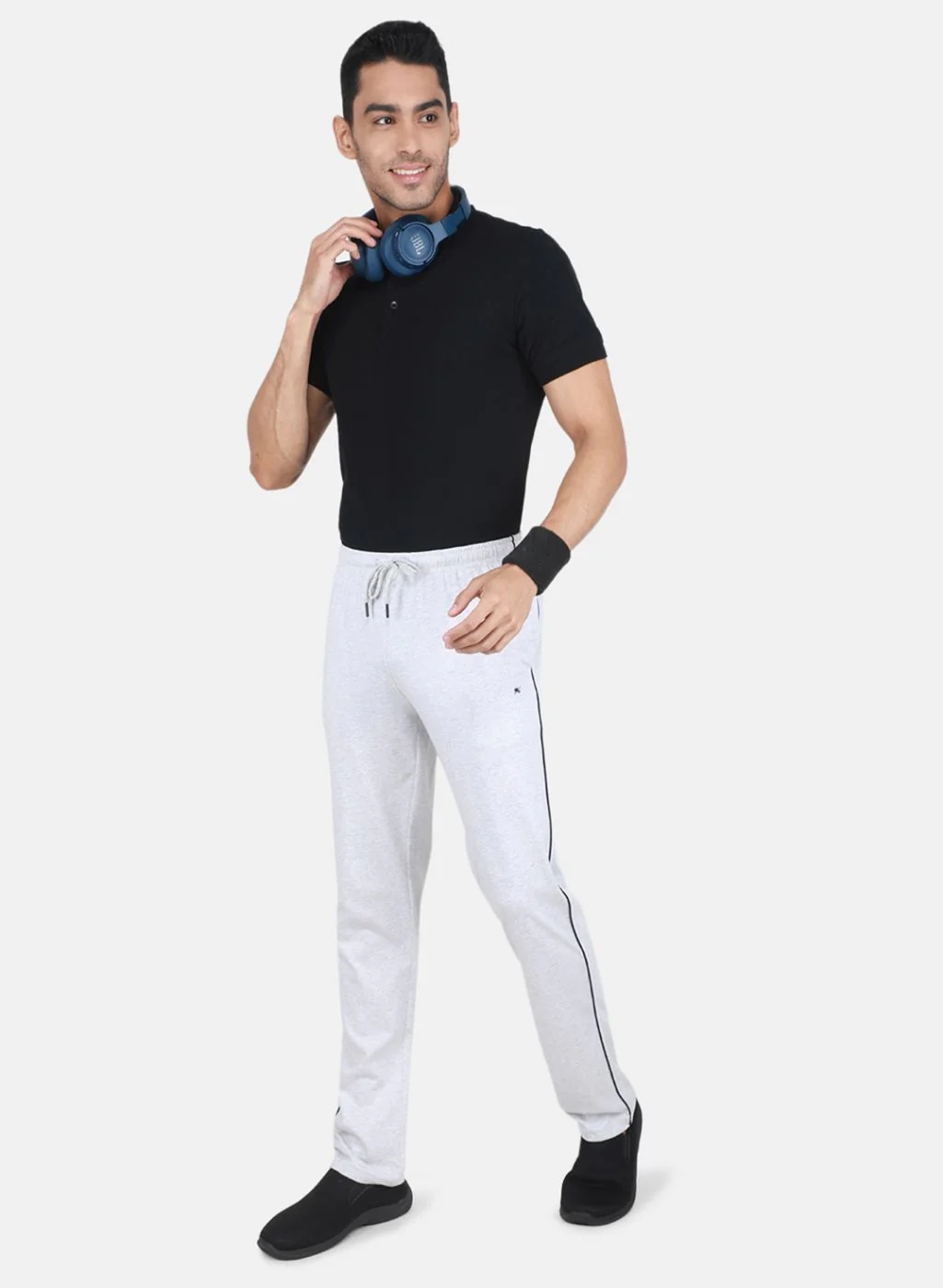 Men Grey Regular Fit Lower - Image 4