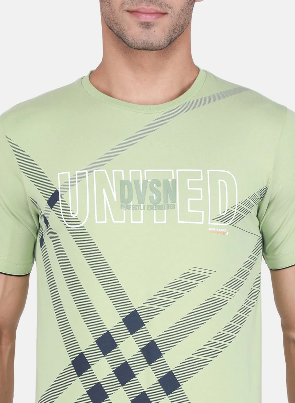 Men Light Green Printed T-Shirt - Image 5