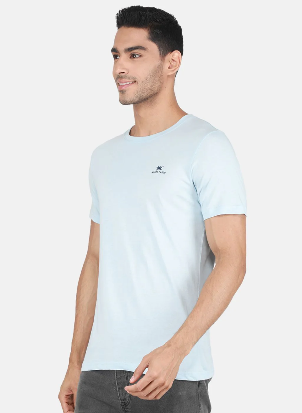 Men Multicolor Solid T-Shirt - Image 3