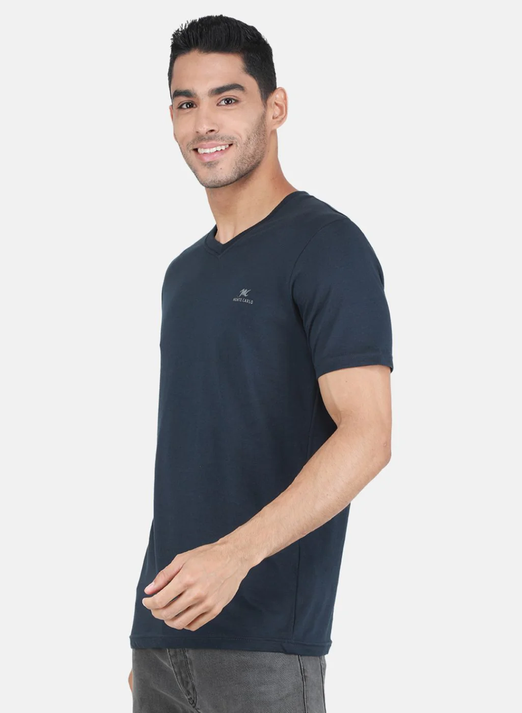 Men Multicolor Solid T-Shirt - Image 3