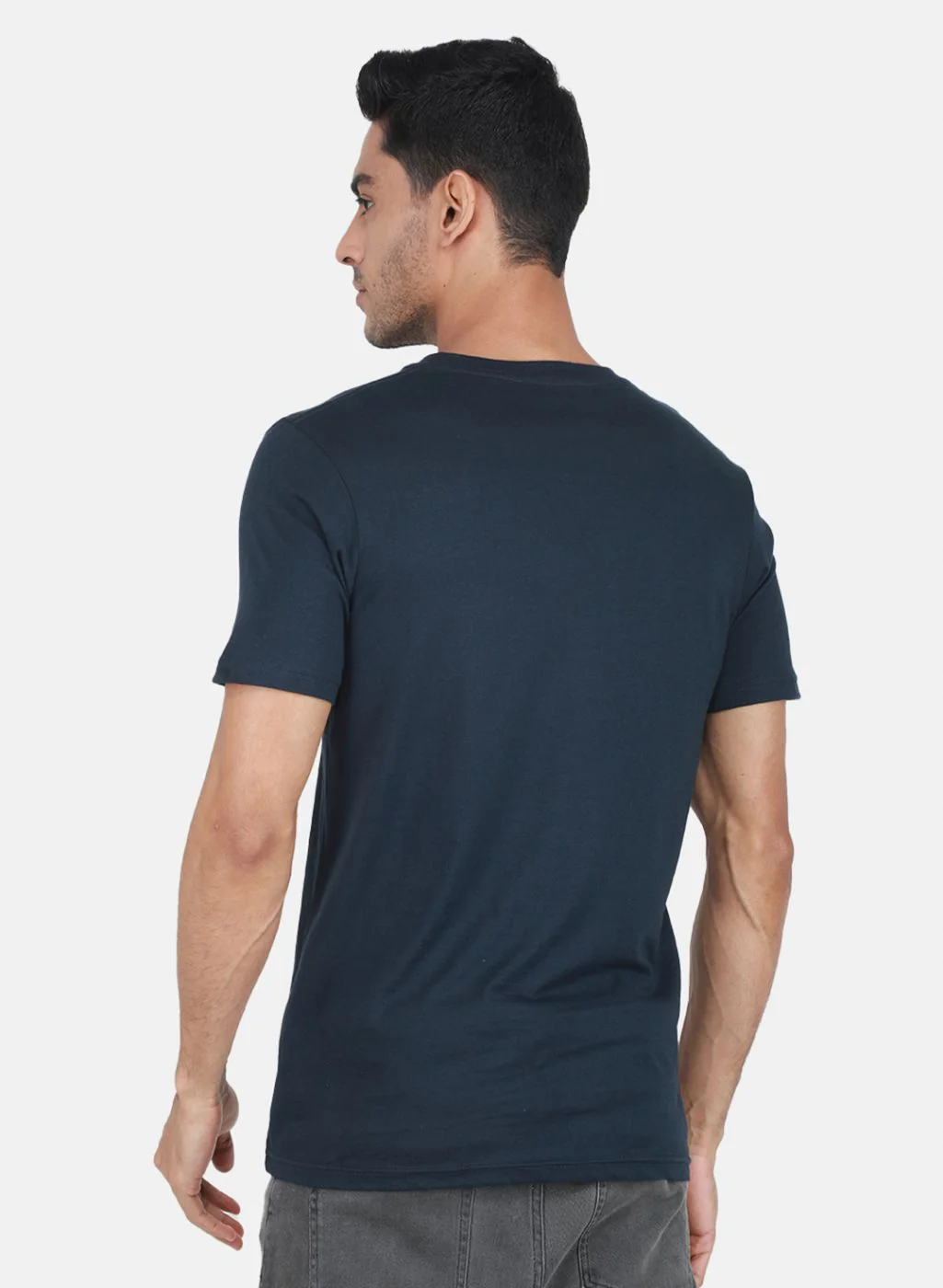 Men Multicolor Solid T-Shirt - Image 4