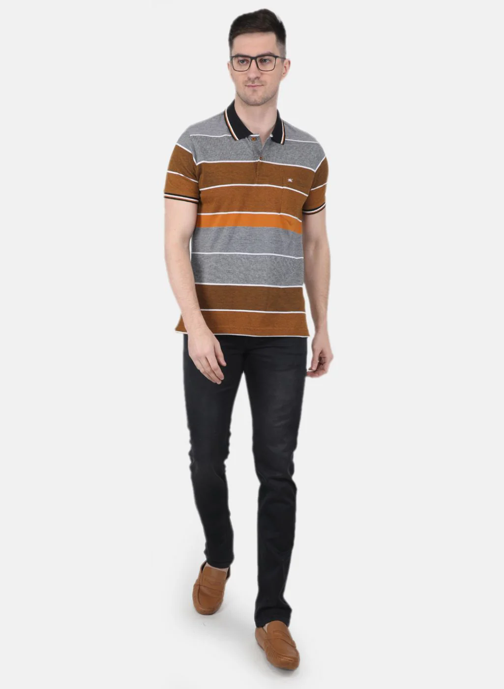 Men Mustard Printed T-Shirt - Image 4