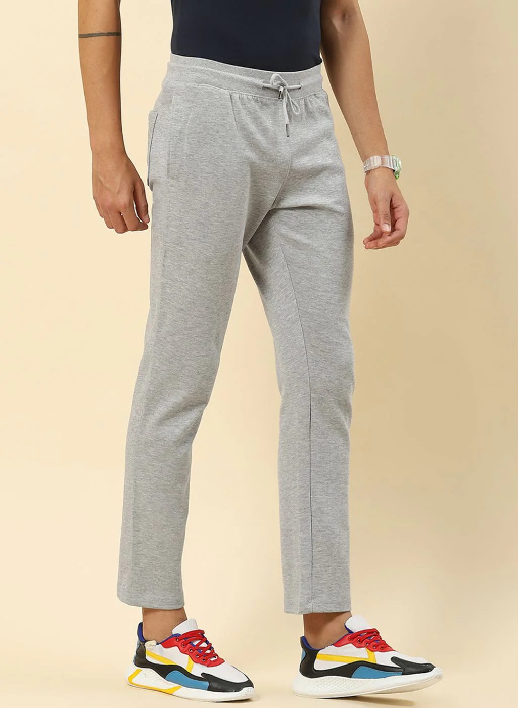 Men Grey Regular Fit Lower - Image 3