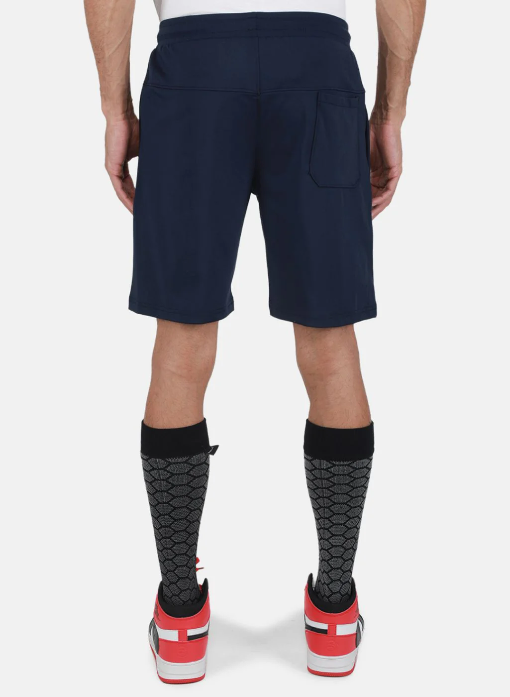 Men NAvy Blue Solid Bermuda - Image 3