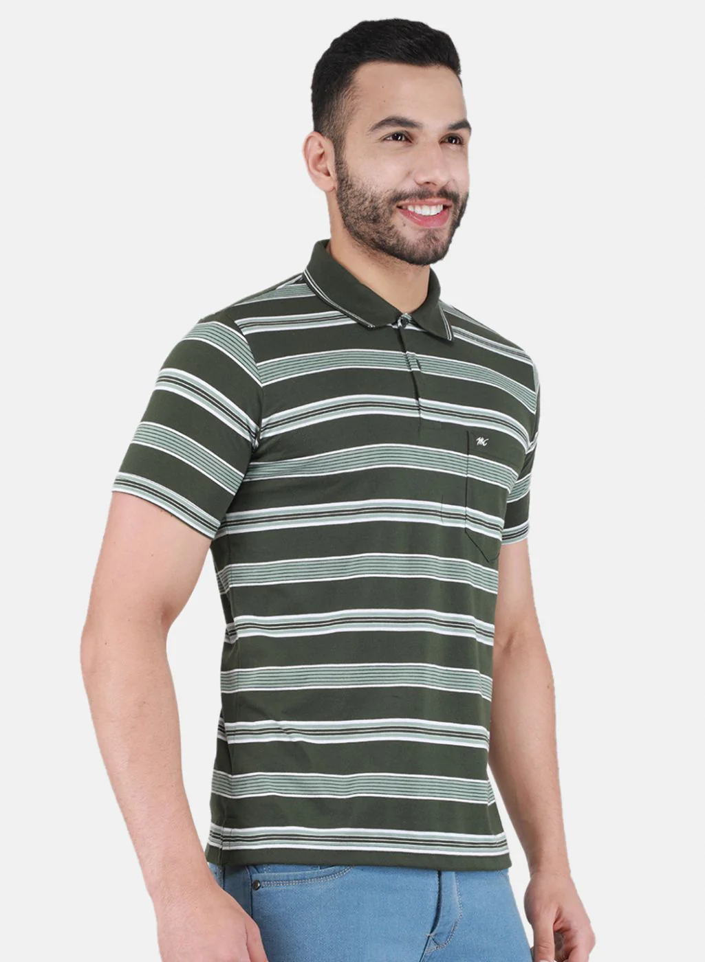 Men Olive Printed T-Shirt - Image 6
