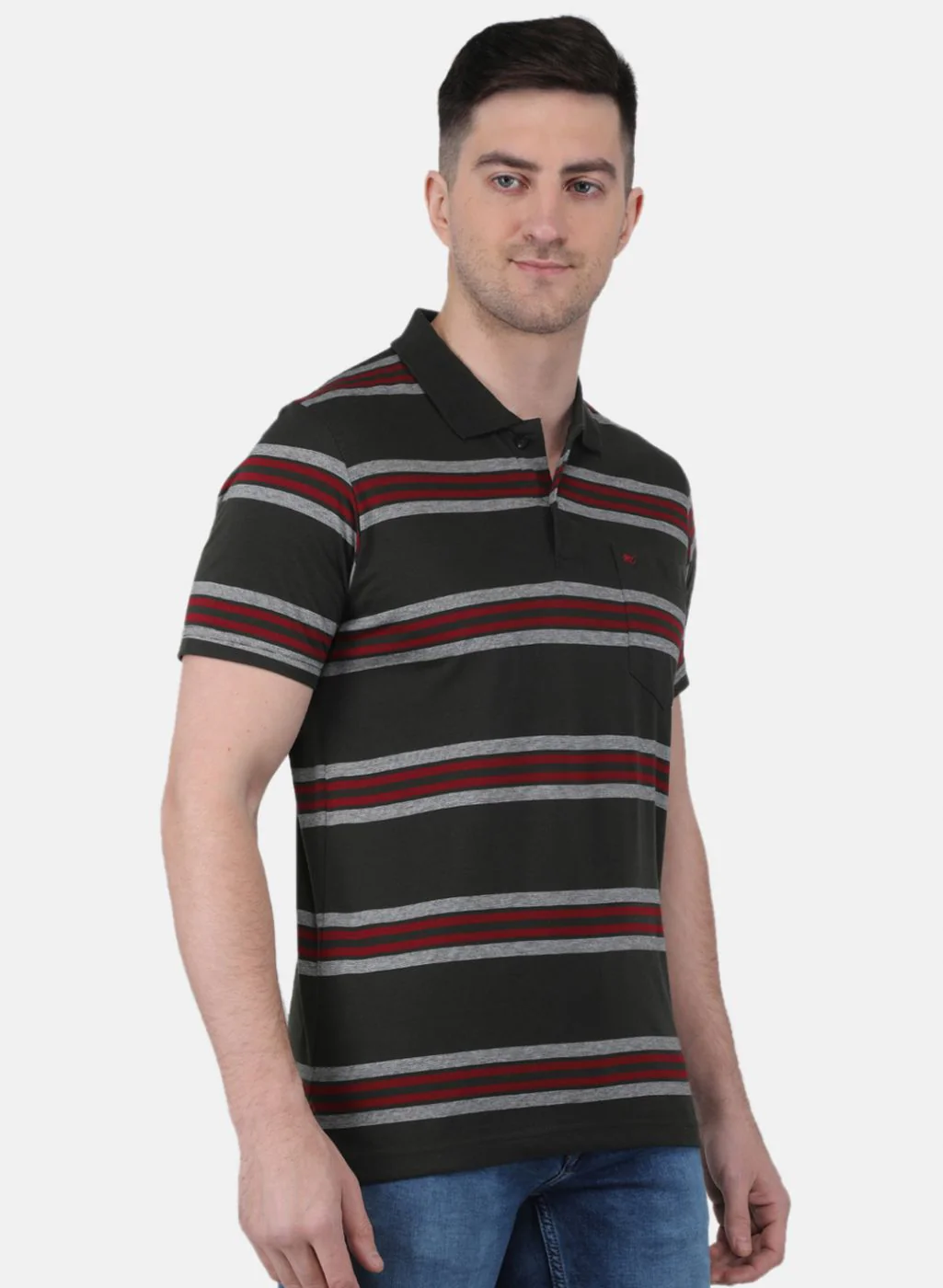 Men Olive Printed T-Shirt - Image 6