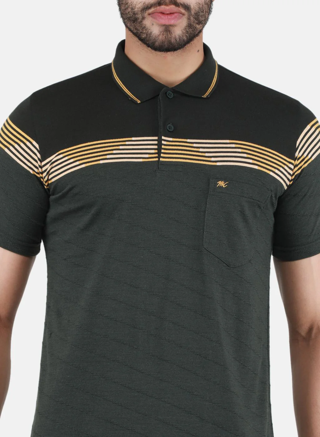 Men Olive Printed T-Shirt - Image 5