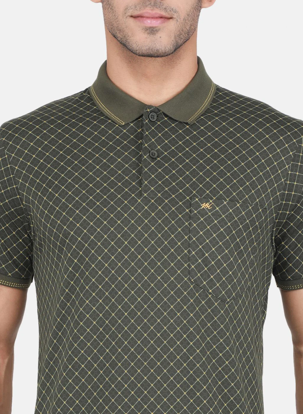 Men Olive Printed T-Shirt - Image 5
