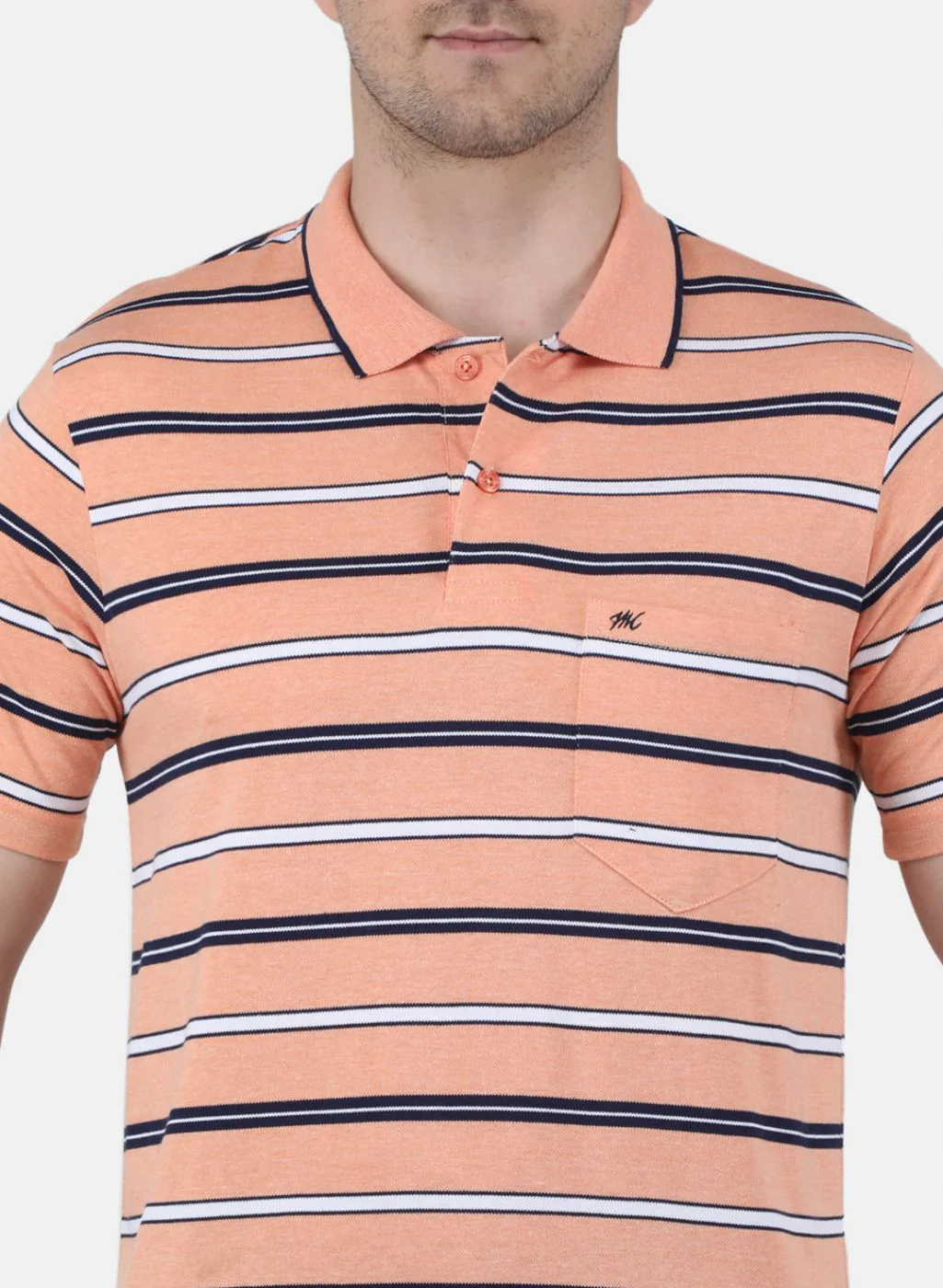Men Peach Printed T-Shirt - Image 5