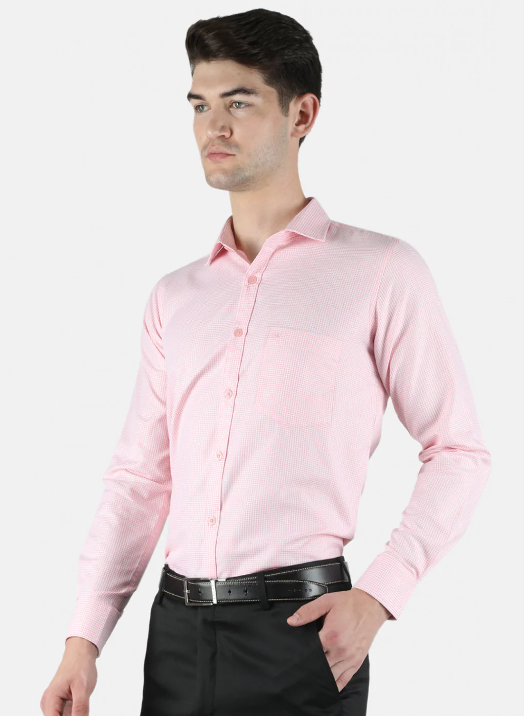 Men Pink Printed Shirt - Image 2