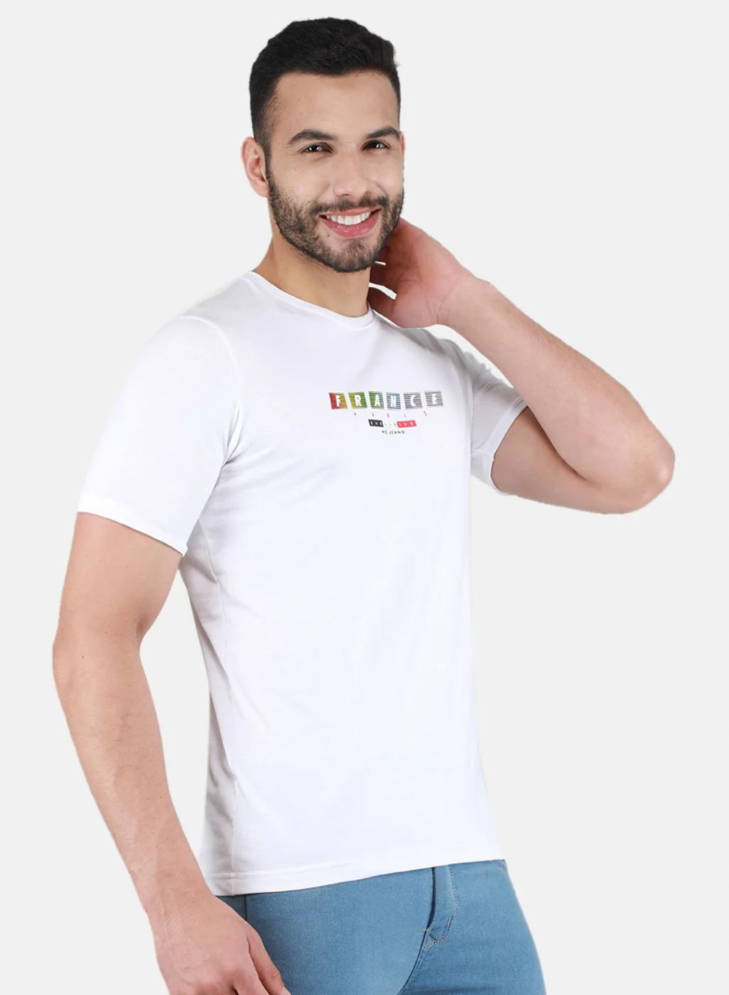 Men White Printed T-Shirt - Image 6