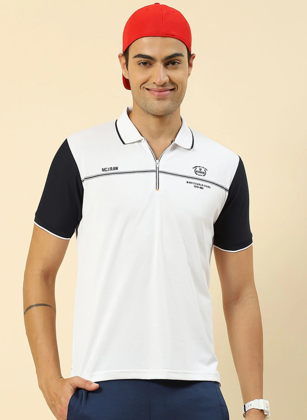 Men White Printed T-Shirt - Image 2