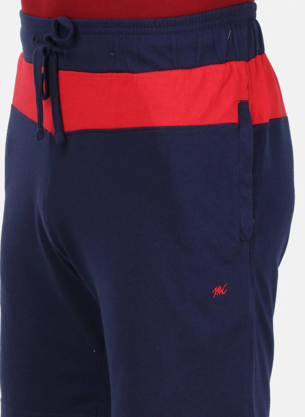Mens Blue Plain Bermuda - Image 5